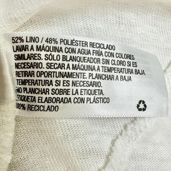 A New Day Top Womens XS White V-Neck Short Sleeve Front Twist Detail - Picture 8 of 9